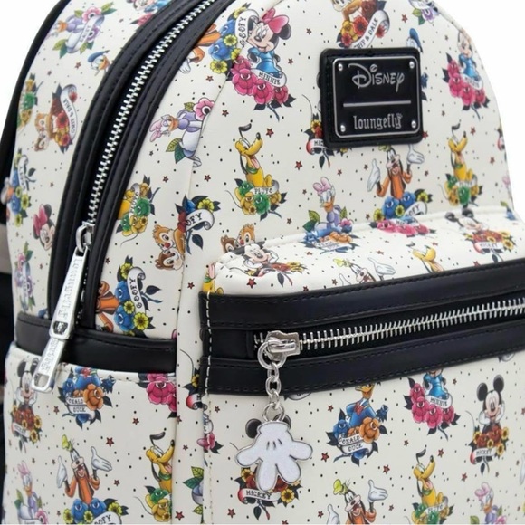 NWT Disney Loungefly Limited Edition Sensational 6 Tatoo Mini Backpack - Picture 4 of 15